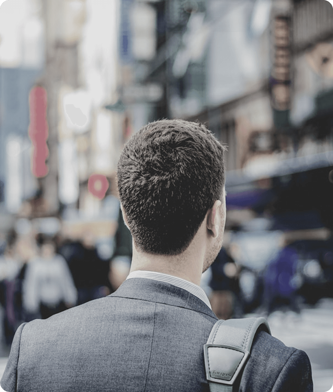 Person looking at career paths